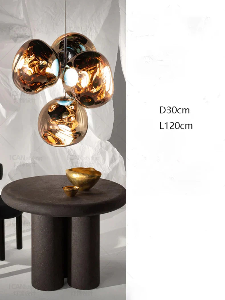 Axyaa Stainless Steel Dining Room LED Chandelier Ceiling Pendant Lamp