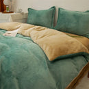 Axyaa Winter Warm Flannel Duvet Cover - Double King Queen Twin Bedding Comforter Case