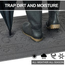 Axyaa Indoor Dirt Trapper Door Mat 36x59, Non-Slip Washable Absorbent Welcome Rug