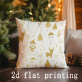 Christmas Patterned Pillowcase for Sofa Bedroom Car by Axyaa