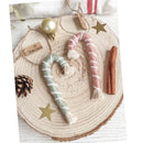 Axyaa Handmade Woven Tapestry Small Christmas Tree Circle Walking Stick Decoration