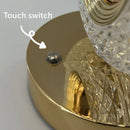 Axyaa Crystal Touch Dimming Night Light for Girls Room, USB LED Table Lamp