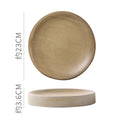 Axyaa Round Ceramic Plate Set for Stylish Dining Experience