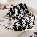 Axyaa Winter Christmas Tree Knitted Sofa Blanket Cozy Multifunctional Universal Blanket