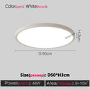 Axyaa LED Modern Ceiling Lamp | Ultra-Thin Italian Style | Bedroom, Living Room, Study Lighting
