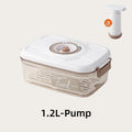 Axyaa Food Vacuum Storage Container with Pump - Large Capacity Fresh-Keeping Dispenser