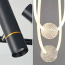 Axyaa Nordic Art Line Pendant Light - Luxury LED Chandelier for Dining Room & Bar