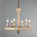 Axyaa Wooden Chandelier: Rustic Country Style for Homes, Hotels & S. Spaces