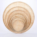 Axyaa Bamboo Weave Sieve Raft: Easy Clean, Decorative Home Decor in 6 Sizes