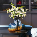 Axyaa Glass Luxury Vase for Home Decoration & Artificial Flowers