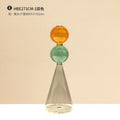Axyaa Double-Layer Glass Vase: Stylish Desktop Decor, Unique Crystal-Clear Design