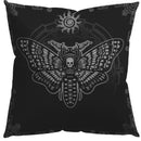 Axyaa Moth & Occult Symbols Pattern Pillow Cover for Sofa, Bedroom, Car