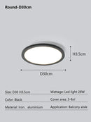 Axyaa Ultra Slim LED Ceiling Light for Modern Minimalist Home Decor