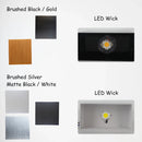 Axyaa Gold/Silver LED Wall Lamp, Elegant Lighting for Bedroom, Living Room, Corridor
