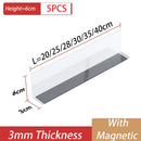 Axyaa Plastic Shelf Divider, Transparent, for Convenience Store & Supermarket Displays