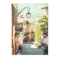 Tuscany Bellagio Town Canvas Painting by Axyaa - Mediterranean Rural Nordic Wall Art