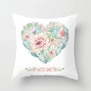 Axyaa Cactus Plants Pattern Cushion Cover Throw Pillow Decor Sofa Pillowcase