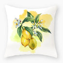 Axyaa Owl Floral Plant Pattern Printed Throw Pillow Cover