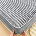 Axyaa Faux Rabbit Velvet Fitted Bed Sheet Single - High-Quality & Skin-Friendly Mattress Topper