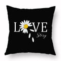 Axyaa Yellow Daisy Peach Skin Pillowcase