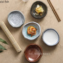 Axyaa Ceramic Dinner Plate - Irregular High Foot Sushi Plate for Restaurant Tableware