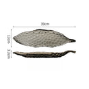 Axyaa Retro Glass Fruit Plate: Creative Hammer Pattern, Light Luxury Design