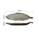 Axyaa Glass Fruit Plate, Retro Hammer Pattern, Household Snack Plate