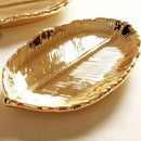 Axyaa Ceramic Leaf Tray for Jewelry and Snacks