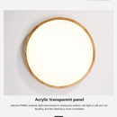 Axyaa Nordic Wooden LED Ceiling Light - Minimalist Modern Home Decor