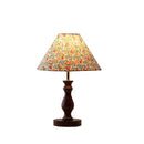 Axyaa Floral Fabric Garden Style Wood Table Lamp - Ceramic Retro Decorative Light