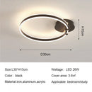 Axyaa Round Ring LED Ceiling Light Modern Minimalism Chandelier for Living Room