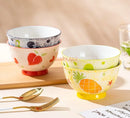 Axyaa Ceramic Rice Bowl with Large Capacity for Fruit, Salad, and More