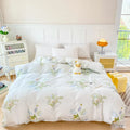 Axyaa Striped Cotton Duvet Cover for Queen/King Size Double Bed - Single Bed Kids Cover