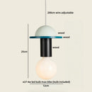 Axyaa Modern Nordic LED Wood Pendant Lamp for Bedroom and Living Room