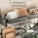Axyaa Over Sink Dish Drying Rack & Organizer Shelf - Adjustable Multifunctional Storage