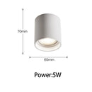 Axyaa LED Ceiling Spotlight: Anti Glare, Adjustable Angle, Surface Mounted Tube Lamp.
