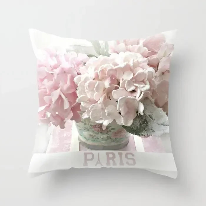 Axyaa Retro Floral Rose Print Pillowcase for Farmhouse Decor 45*45cm