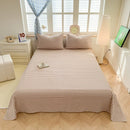 Axyaa Solid Color Lattice Yarn-Dyed Sheets - Soft and Skin-Friendly