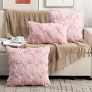 Axyaa Plush Solid Color Easter Pillowcase Cojines 45X45 for Home Sofa