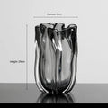 Axyaa Glass Vase Floral Decoration - Elegant Arrangement for Home, Living Room, Porch