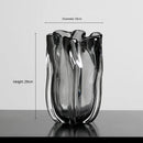 Axyaa Glass Vase Floral Decoration - Elegant Arrangement for Home, Living Room, Porch