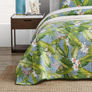 Axyaa Reversible Cotton Quilt Set with Matching Shams, Lightweight Twin Bedding