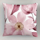 Axyaa Pink Flower Pattern Decorative Pillowcase for Bedroom and Living Room