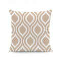 Axyaa Beige Geometric Lace Cushion Cover 45X45cm for Living Room Decor