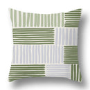 Axyaa Bohemian Style Green Texture Cushion Cover for Home and Car Decor
