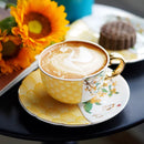 Axyaa Exquisite Ceramic Splicing Tea Cup Set for Elegant Afternoon Enjoyment