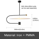 Axyaa Nordic U-shaped Dining Room Pendant Light, Modern Design for Home, Bar, Cafe, Office