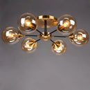 Axyaa Glass LED Chandelier - Modern Nordic Living Room Ceiling Lamp