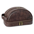 Axyaa Leather Toiletry Bag: Large Organizer with Hanging Hook - Men's Travel Gift