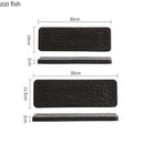 Axyaa Rectangular Ceramic Sushi Plate for Restaurant Tableware and Desserts